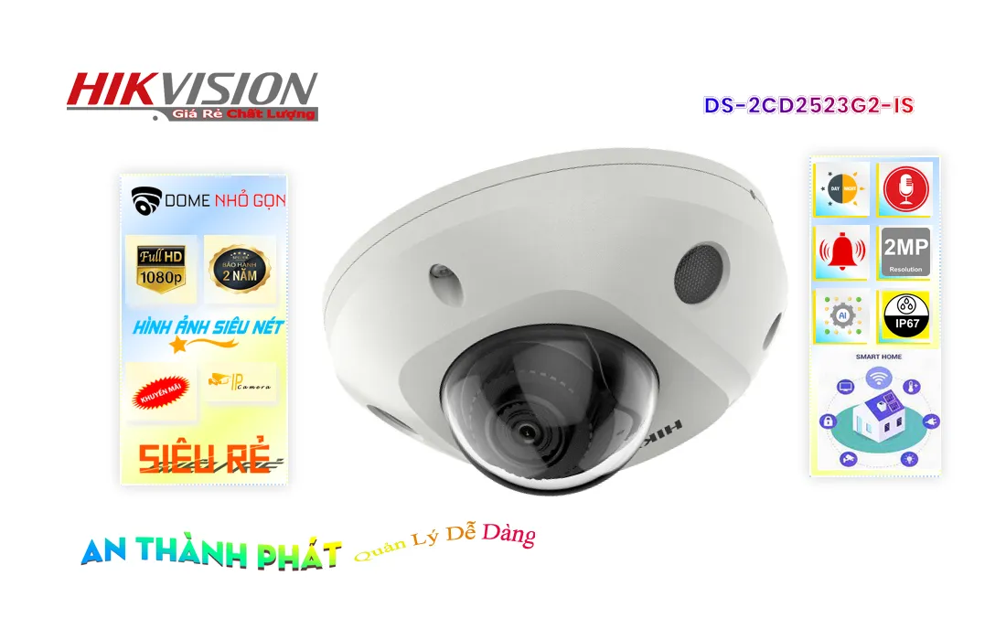 Camera Hikvision DS-2CD2523G2-IS