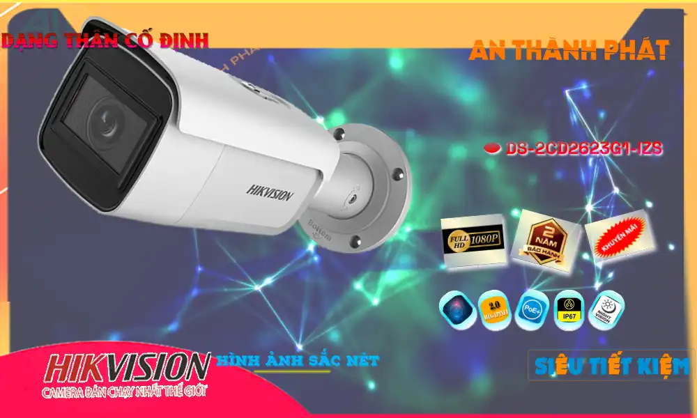 DS-2CD2623G1-IZS sắc nét Hikvision DS-2CD2623G1-IZS sắc nét Hikvision