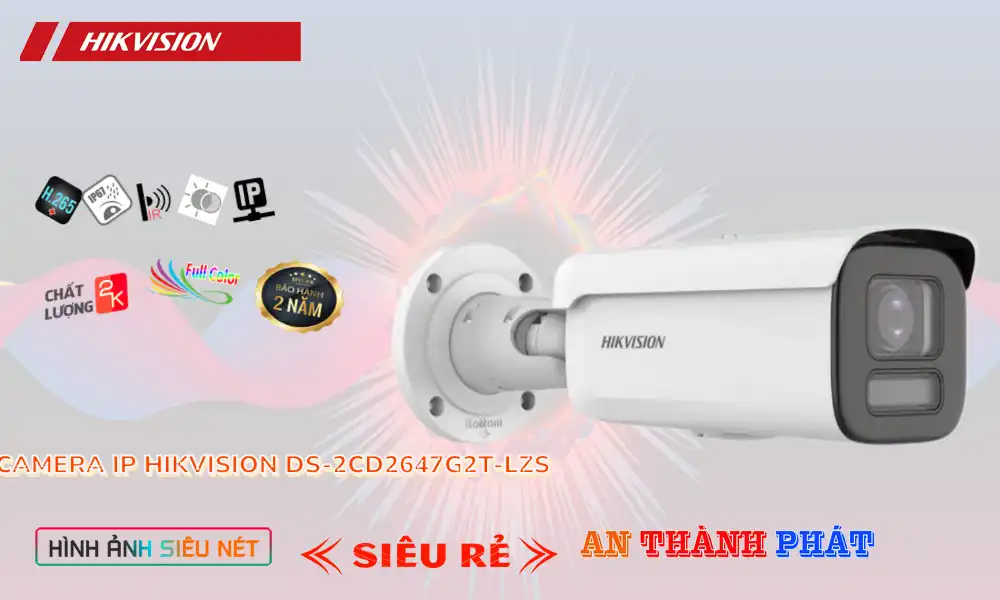 ➠ DS-2CD2647G2T-LZS sắc nét Hikvision ➠ DS-2CD2647G2T-LZS sắc nét Hikvision