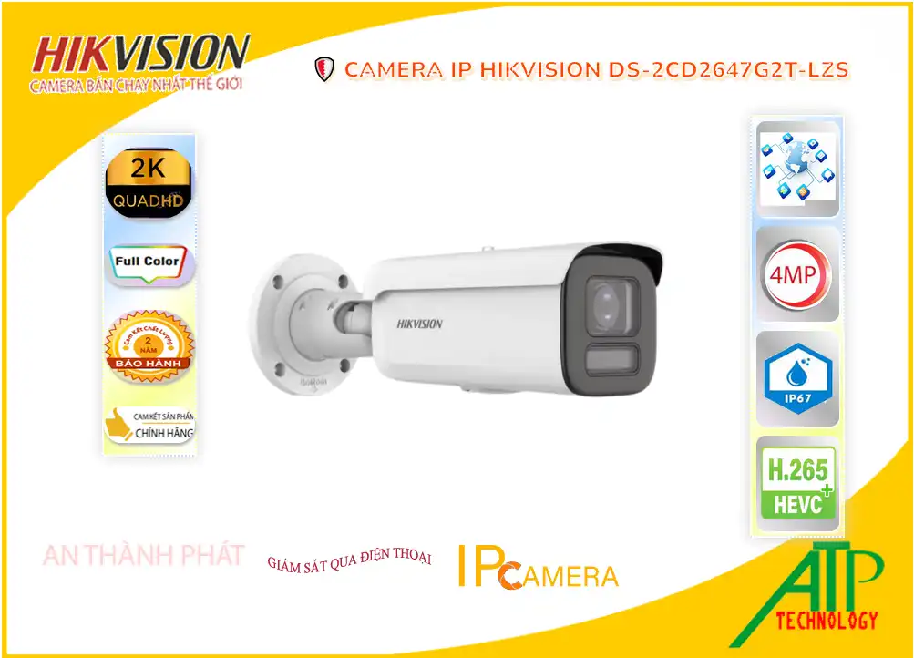 ➠ DS-2CD2647G2T-LZS sắc nét Hikvision ➠ DS-2CD2647G2T-LZS sắc nét Hikvision