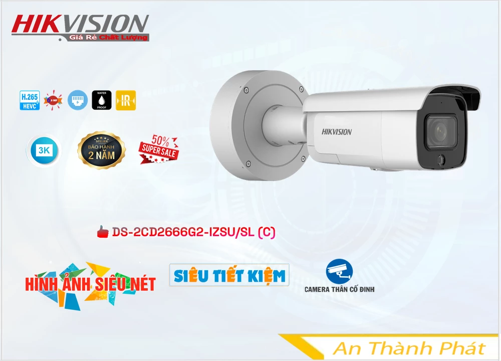 Camera Hikvision DS-2CD2666G2-IZSU/SL(C),DS 2CD2666G2 IZSU/SL(C),Giá Bán