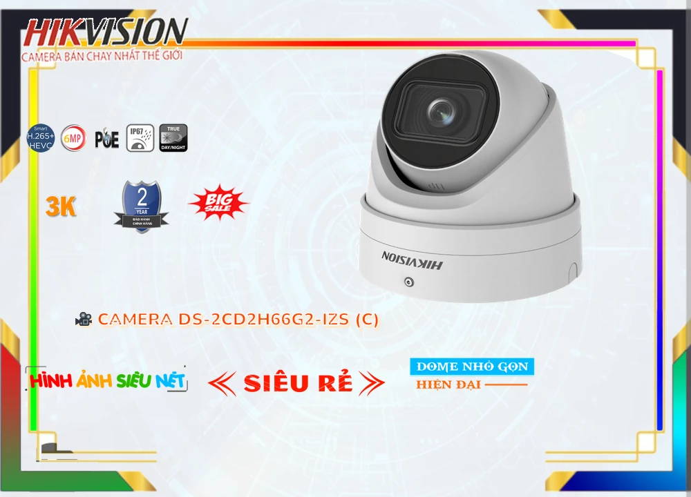 Camera Hikvision DS-2CD2H66G2-IZS(C),DS-2CD2H66G2-IZS(C) Giá rẻ,DS 2CD2H66G2 IZS(C),Chất Lượng
