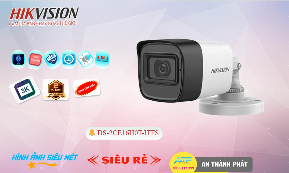 DS-2CE16H0T-ITFS sắc nét Hikvision