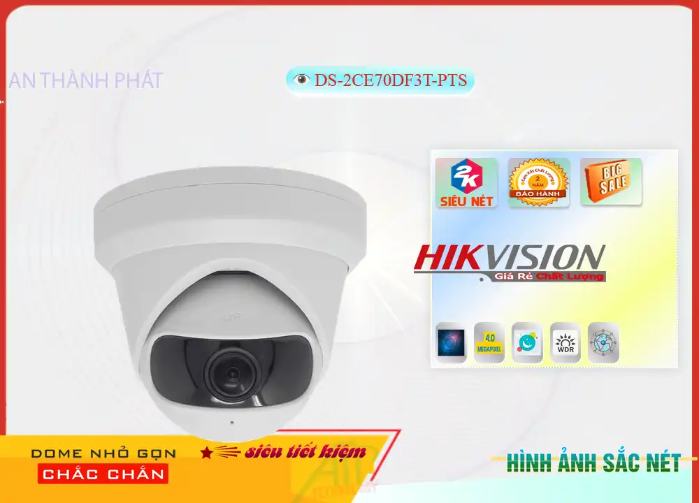 DS-2CE70DF3T-PTS Camera An Ninh Hikvision