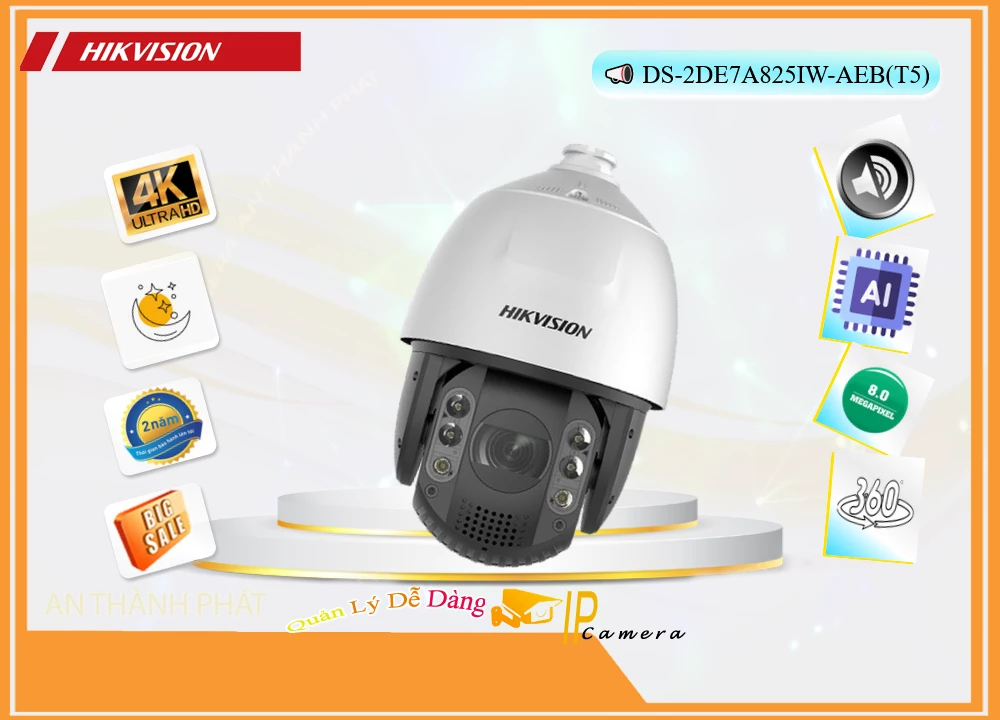 Camera Hikvision DS-2DE7A825IW-AEB(T5),DS-2DE7A825IW-AEB(T5) Giá Khuyến Mãi,DS-2DE7A825IW-AEB(T5) Giá