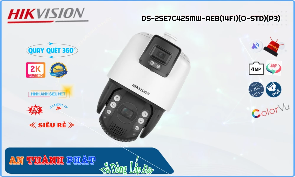 Camera Hikvision DS-2SE7C425MW-AEB(14F1)(O-STD)(P3),thông số DS-2SE7C425MW-AEB(14F1)(O-STD)(P3),DS 2SE7C425MW