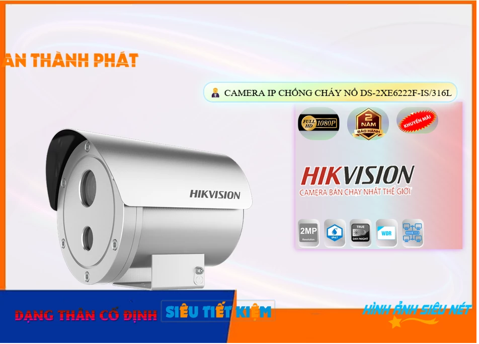 Camera Hikvision DS-2XE6222F-IS/316L,DS 2XE6222F IS/316L,Giá Bán DS-2XE6222F-IS/316L,DS-2XE6222F-IS/316L Giá Khuyến