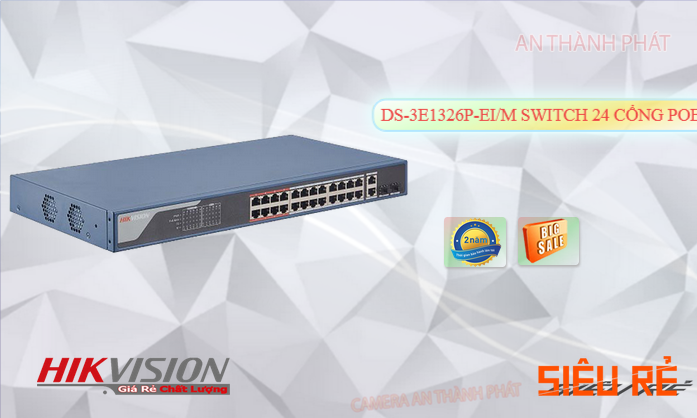 Switch chuyển đổi mạng  DS-3E1326P-EI/M