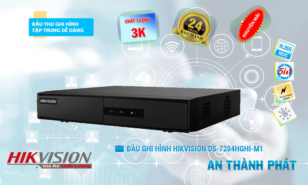 DS-7204HGHI-M1 Đầu Thu Hikvision 🌟👌 DS-7204HGHI-M1 Đầu Thu Hikvision 🌟👌