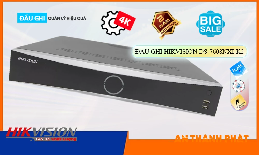 Đầu Ghi Hikvision DS-7608NXI-K2,DS-7608NXI-K2 Giá Khuyến Mãi,DS-7608NXI-K2 Giá rẻ,DS-7608NXI-K2 Công Nghệ Mới,Địa Chỉ