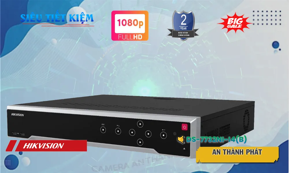 DS-7732NI-I4(B) sắc nét Hikvision
