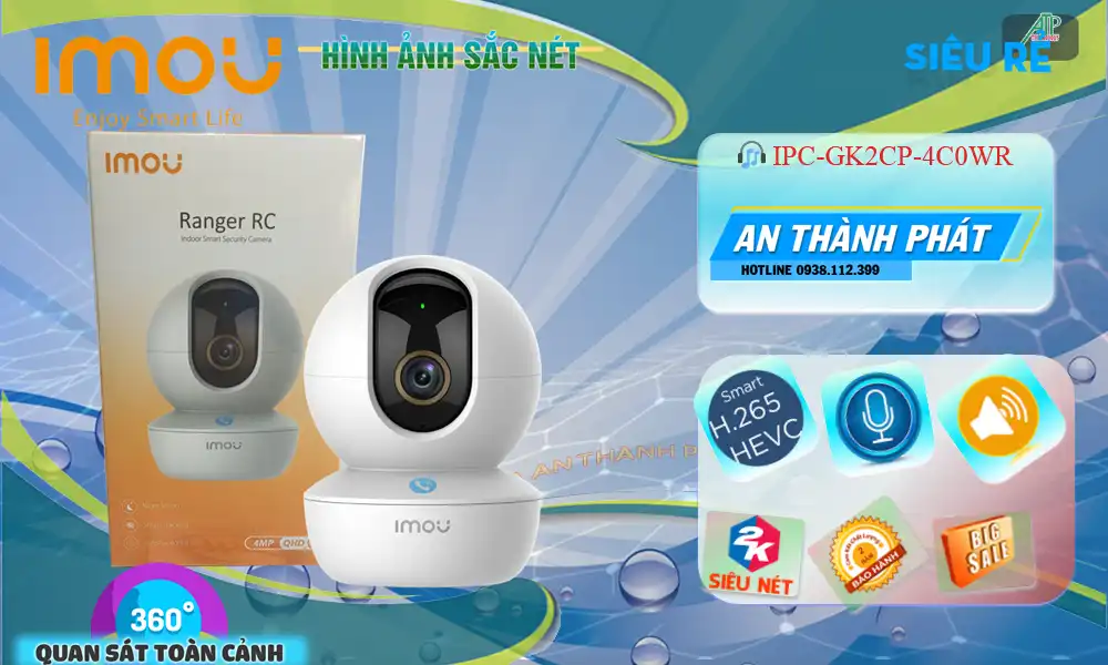 IPC-GK2CP-4C0WR sắc nét Wifi Imou IPC-GK2CP-4C0WR sắc nét Wifi Imou