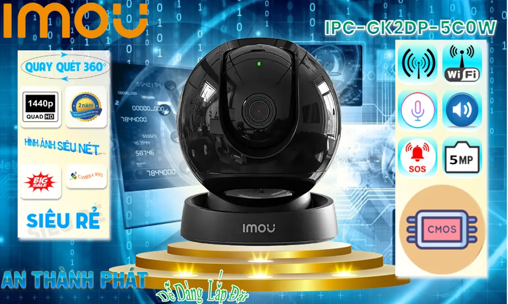 Điểm nổi bật camera wifi Imou IPC-GK2DP-5C0W