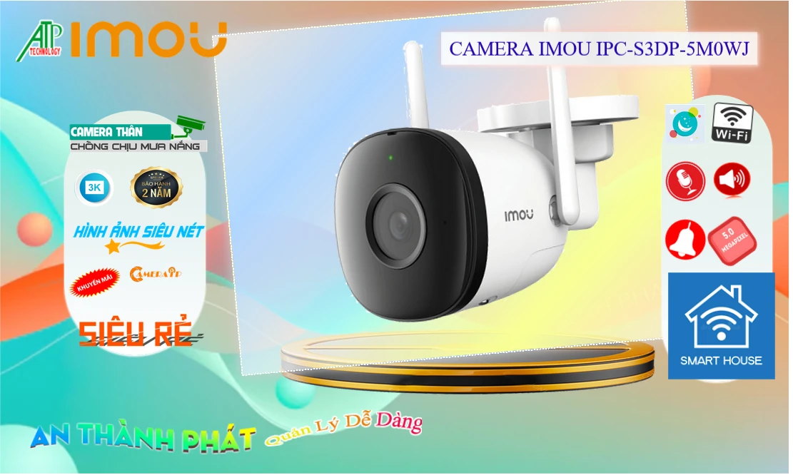 Camera IPC-S3DP-5M0WJ Thiết kế Đẹp