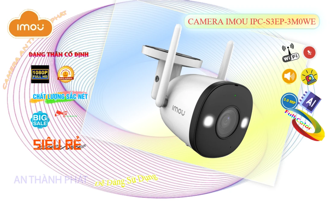 Camera An Ninh  Wifi Imou IPC-S3EP-3M0WE Giá rẻ