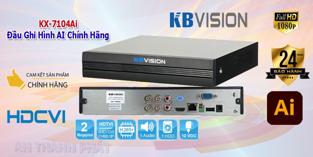 KX-7104Ai đầu ghi hình camera kbvision