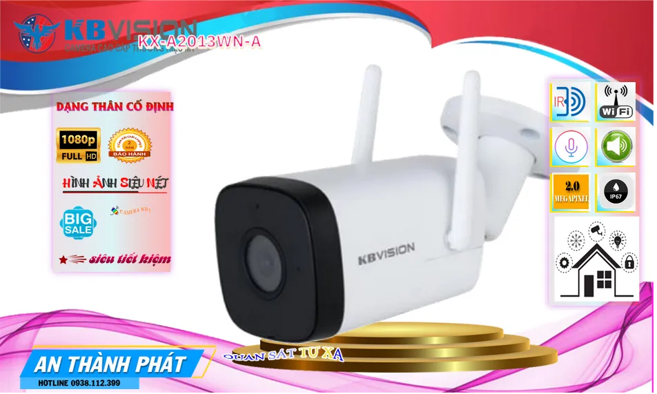 KX-A2013WN-A Camera An Ninh Giá rẻ