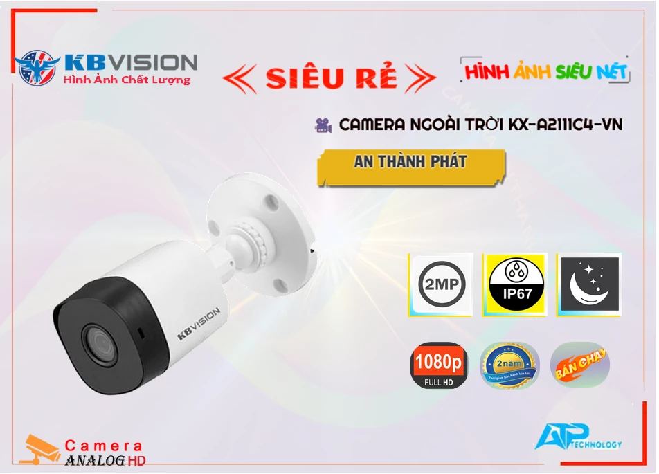 Camera KBvision KX-A2111C4-VN,Giá KX-A2111C4-VN,KX-A2111C4-VN Giá Khuyến Mãi,bán KX-A2111C4-VN,KX-A2111C4-VN Công Nghệ