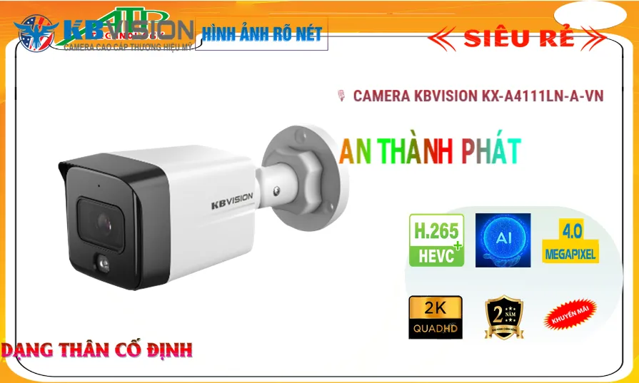 Camera Chính Hãng KBvision KX-A4111LN-A-VN Camera Chính Hãng KBvision KX-A4111LN-A-VN