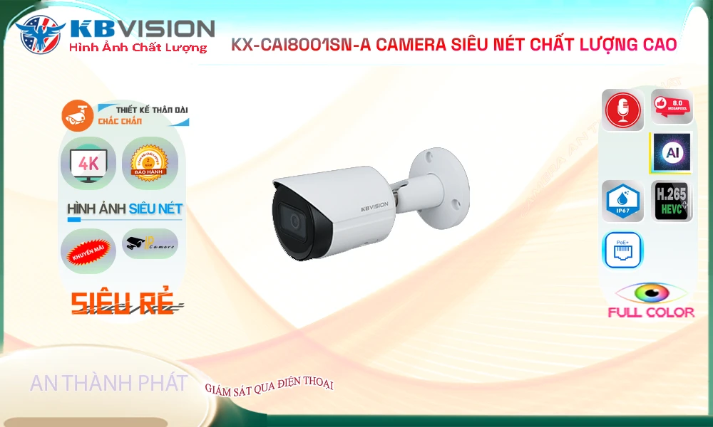 KX-CAi8001SN-A Camera Giám Sát Công Nghệ Mới,KX-CAi8001SN-A Giá Khuyến Mãi, Công Nghệ POE KX-CAi8001SN-A Giá