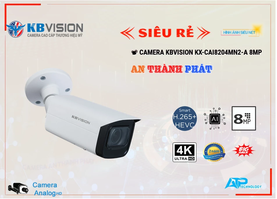 Camera KBvision KX-CAi8205MN2-A,KX-CAi8205MN2-A Giá rẻ,KX CAi8205MN2 A,Chất Lượng KX-CAi8205MN2-A,thông số