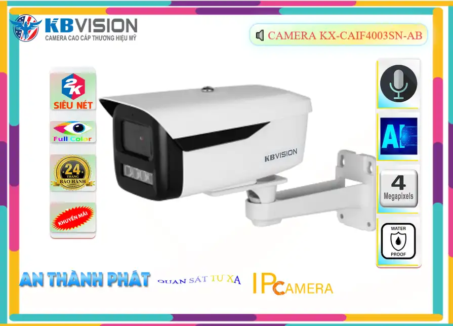 Camera KBvision KX-CAiF4003SN-AB,thông số KX-CAiF4003SN-AB,KX CAiF4003SN AB,Chất Lượng