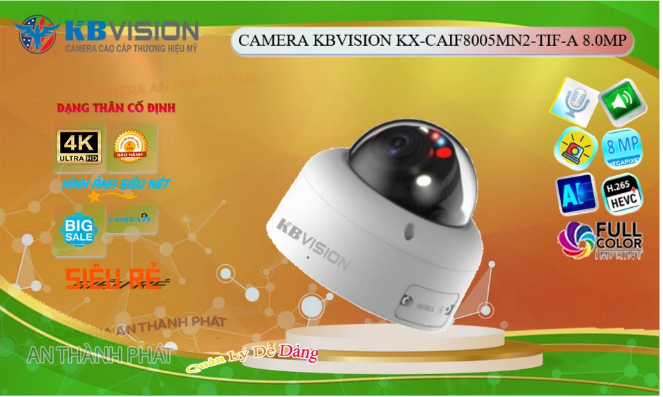 KX-CAiF8005MN2-TiF-A Camera Chất Lượng  KBvision