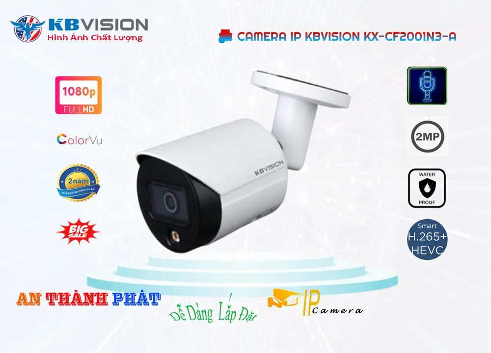 Camera Ip Kbvision KX-CF2001N3-A,thông số KX-CF2001N3-A,KX-CF2001N3-A Giá rẻ,KX CF2001N3 A,Chất Lượng KX-CF2001N3-A,Giá