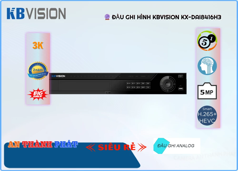 Đầu Ghi Kbvision KX-DAi8416H3,Giá KX-DAi8416H3,phân phối KX-DAi8416H3,KX-DAi8416H3Bán Giá Rẻ,KX-DAi8416H3 Giá Thấp