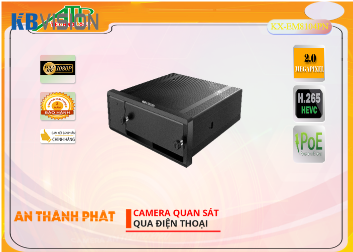 Đầu Ghi Camera KBvision KX-EM8104PN Sắc Nét,Giá Cấp Nguồ Qua Dây Mạng KX-EM8104PN,phân phối KX-EM8104PN,KX-EM8104PN Bán
