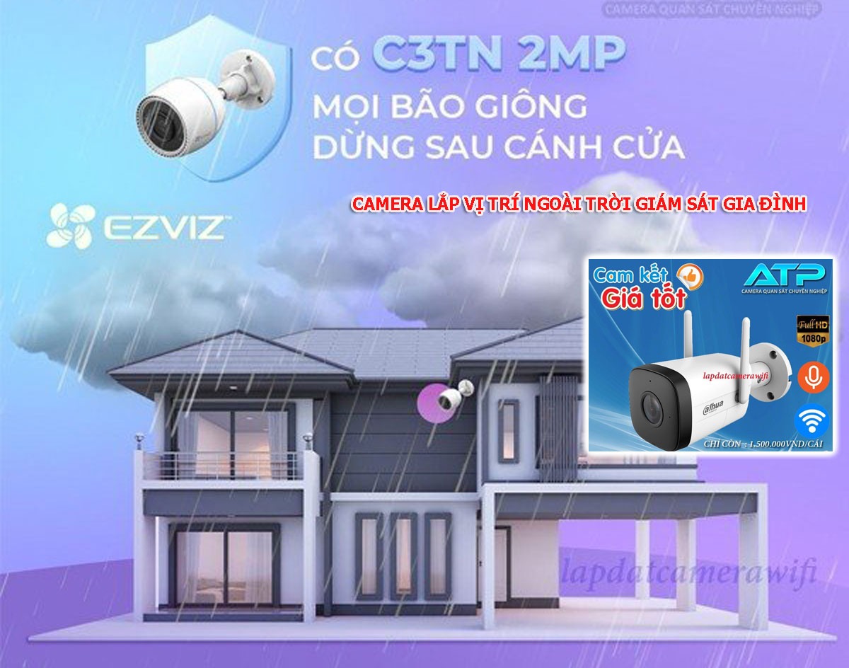 lắp camera wifi ngoài trời gia đình