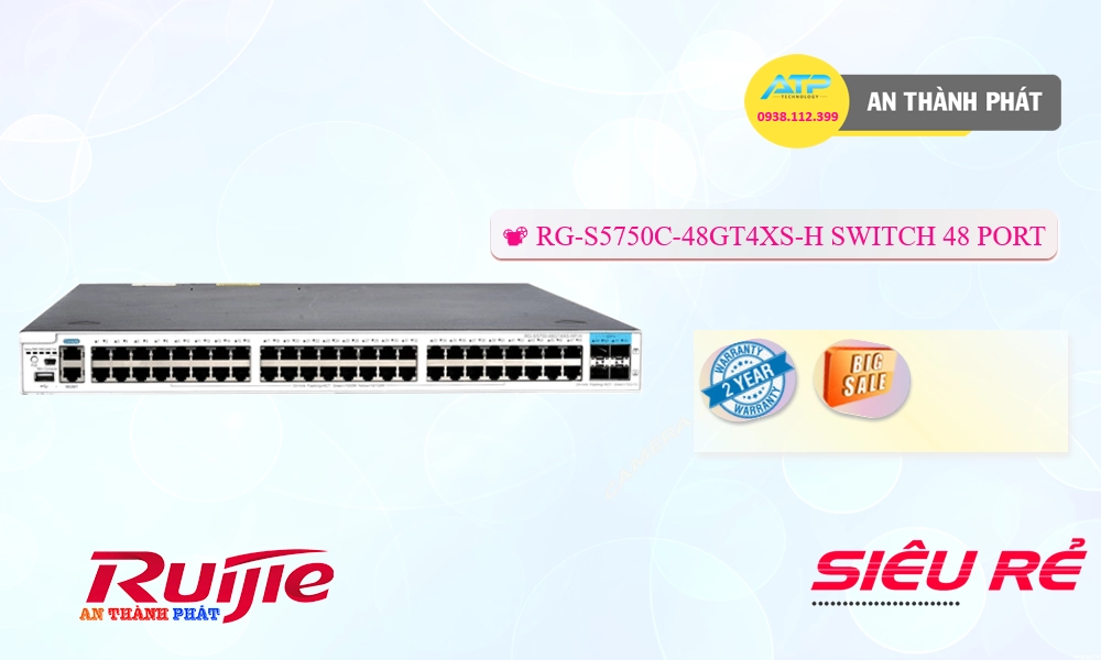 Bộ chia mạng  RG-S5750C-48GT4XS-H