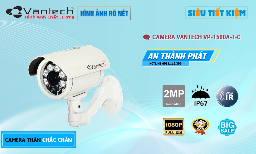 Camera VanTech Thiết kế Đẹp Công Nghệ HD VP-1500A|T|C