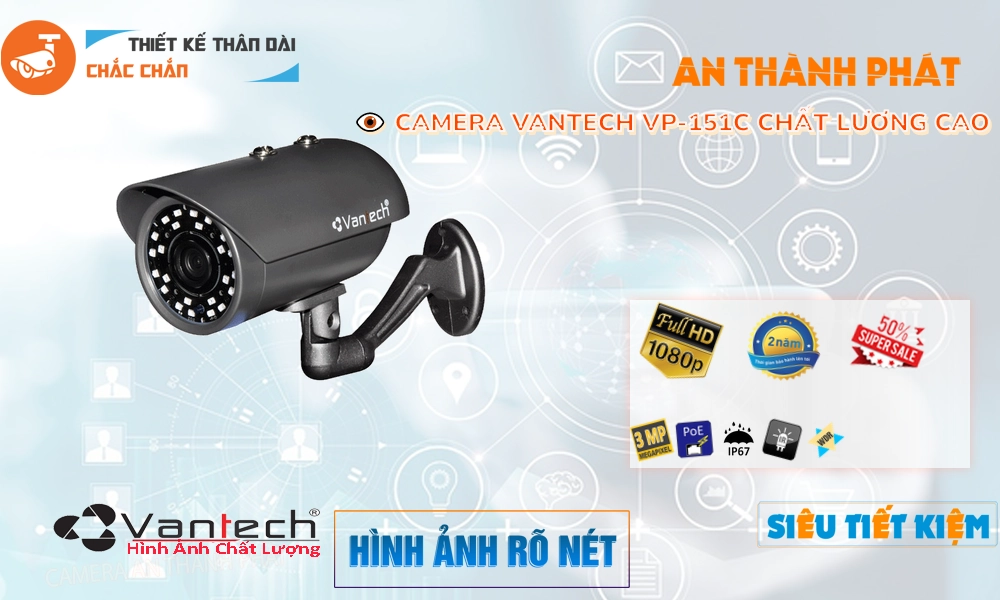 VP-151C Camera Cấp Nguồ Qua Dây Mạng VanTech Giá tốt VP-151C Camera Cấp Nguồ Qua Dây Mạng VanTech Giá tốt