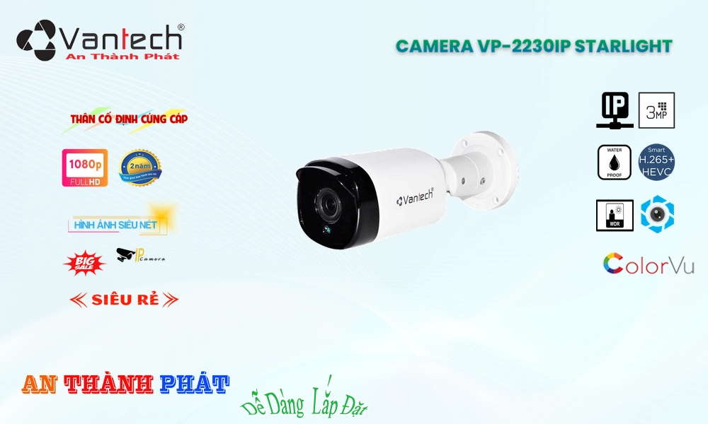 VP-2230IP Camera VanTech Công Nghệ Mới VP-2230IP Camera VanTech Công Nghệ Mới