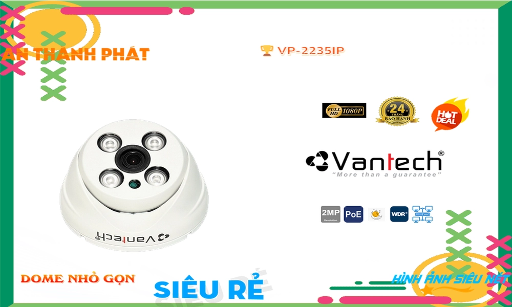 VP-2235IP Camera VanTech Công Nghệ Mới ✲,thông số VP-2235IP, IP POEVP-2235IP Giá rẻ,VP 2235IP,Chất Lượng VP-2235IP,Giá