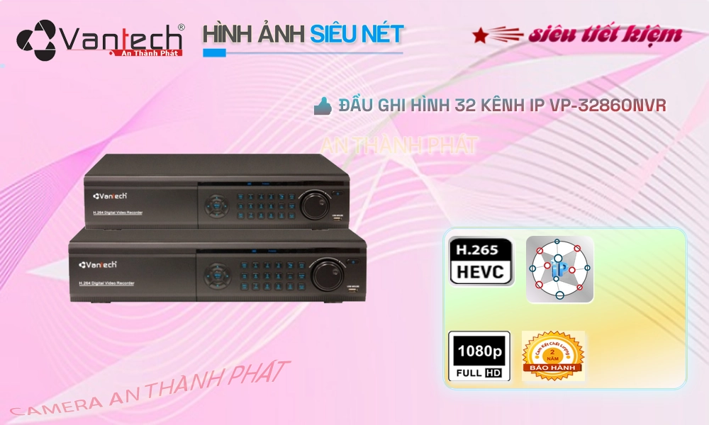 VP-32860NVR Đầu ghi Camera VanTech Chức Năng Cao Cấp