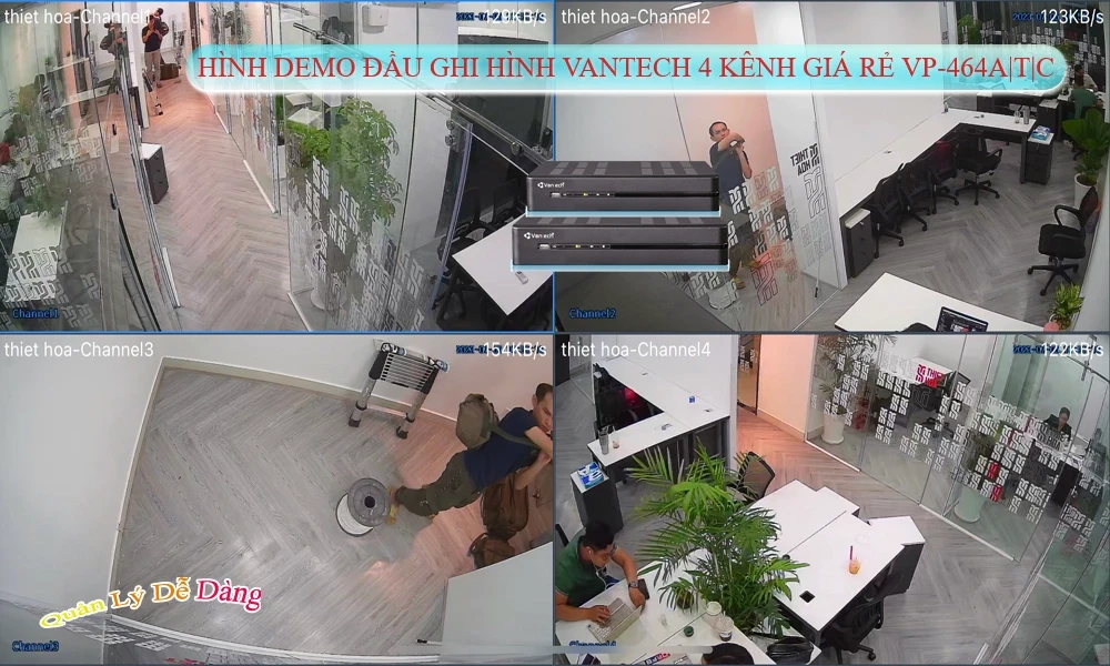 Đầu ghi VanTech VP-464A|T|C Mẫu Đẹp