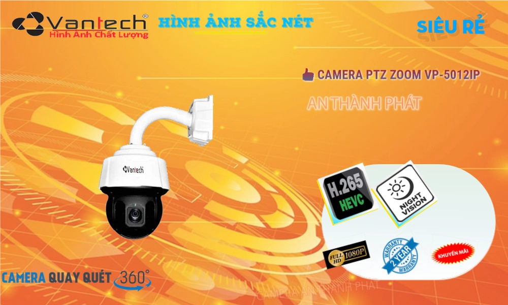 Camera An Ninh VanTech VP-5012IP Công Nghệ Mới ❇