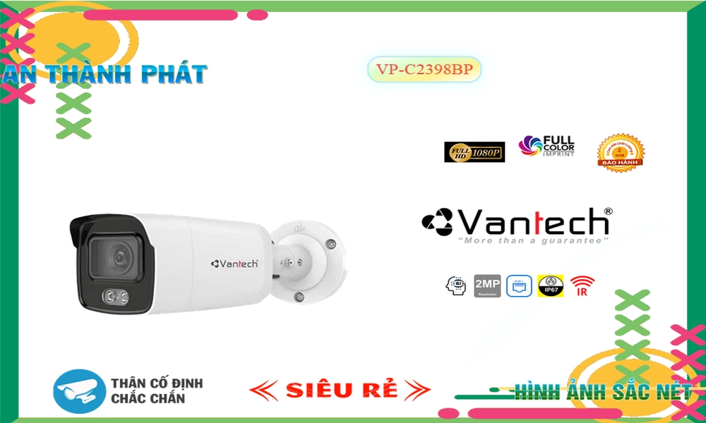 ❇ Camera VP-C2398BP 0MP Chuẩn,Giá VP-C2398BP,phân phối VP-C2398BP, VanTech VP-C2398BP Giá tốt Bán Giá Rẻ,VP-C2398BP Giá