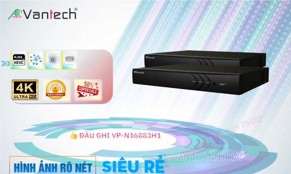 Đầu Ghi Camera VanTech VP-N16883H1 Tiết Kiệm