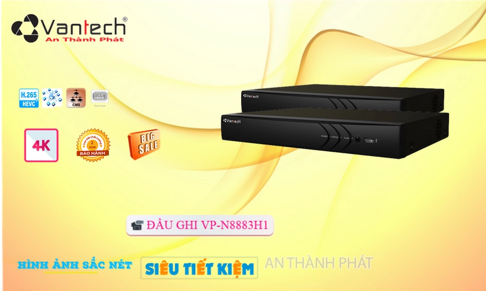 Đầu Ghi VanTech Với giá cạnh tranh VP-N8883H1