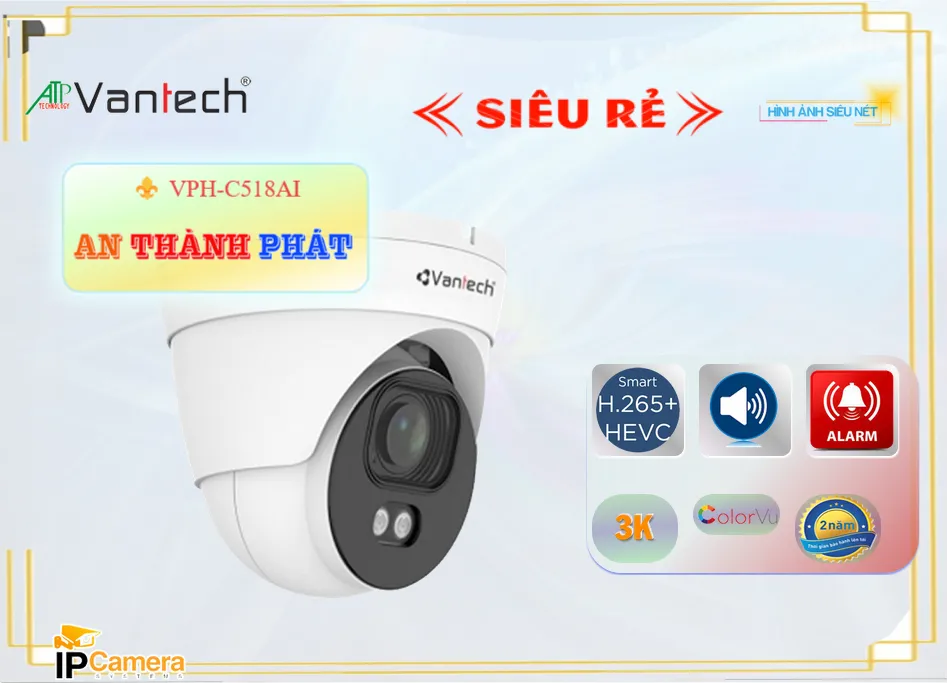VPH C518AI,Camera VanTech VPH-C518AI,VPH-C518AI Giá rẻ,VPH-C518AI Công Nghệ Mới,VPH-C518AI Chất Lượng,bán