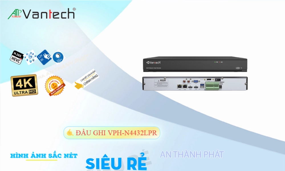 Đầu ghi VanTech VPH-N4432LPR Tiết Kiệm