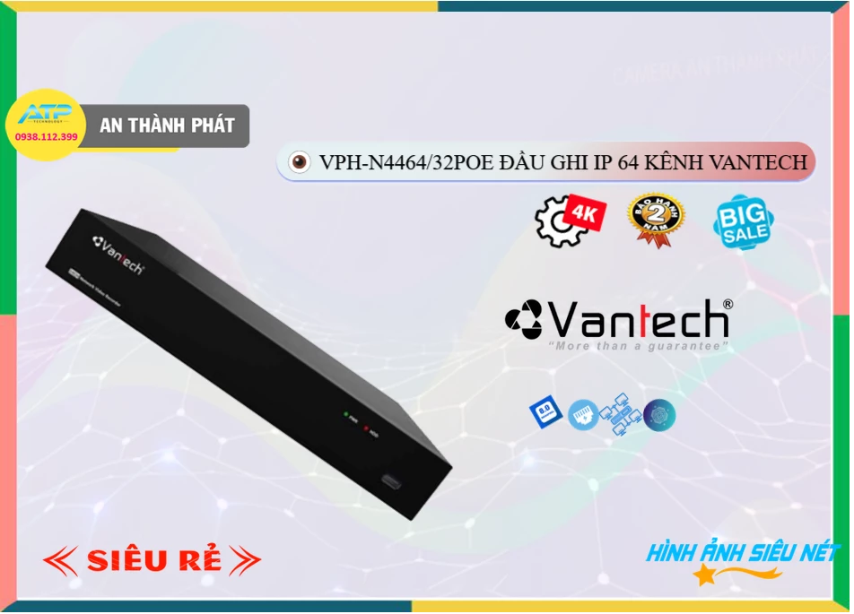 Đầu ghi Camera VanTech VPH-N4464/32PoE,Giá VPH-N4464/32PoE,phân phối VPH-N4464/32PoE,VPH-N4464/32PoEBán Giá