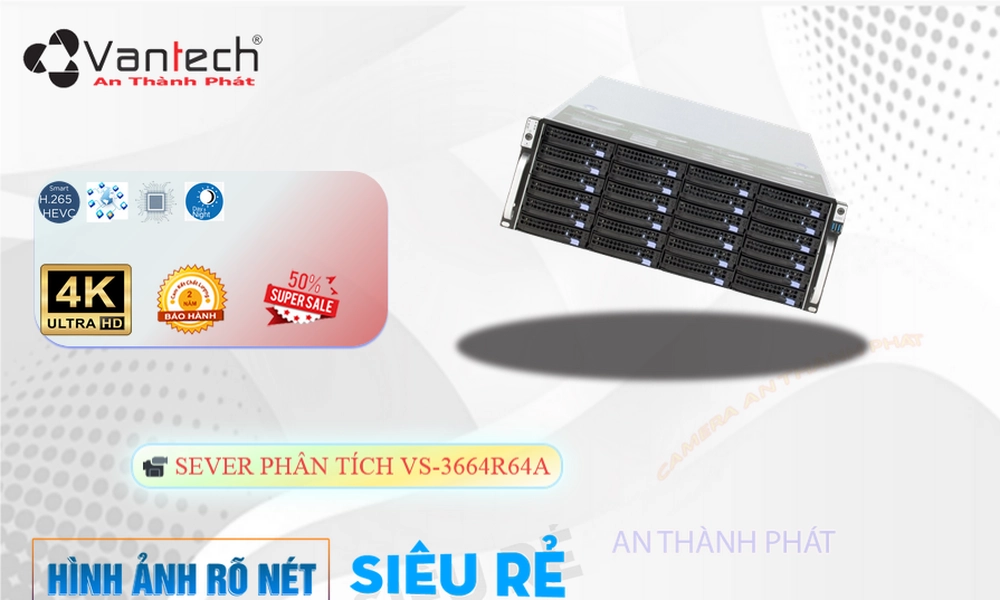 Đầu Ghi Camera VanTech VS-3664R64A Tiết Kiệm Đầu Ghi Camera VanTech VS-3664R64A Tiết Kiệm