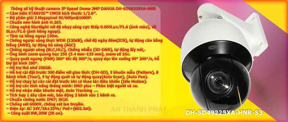 Camera IP DAHUA DH-SD5A225XA-HNR
