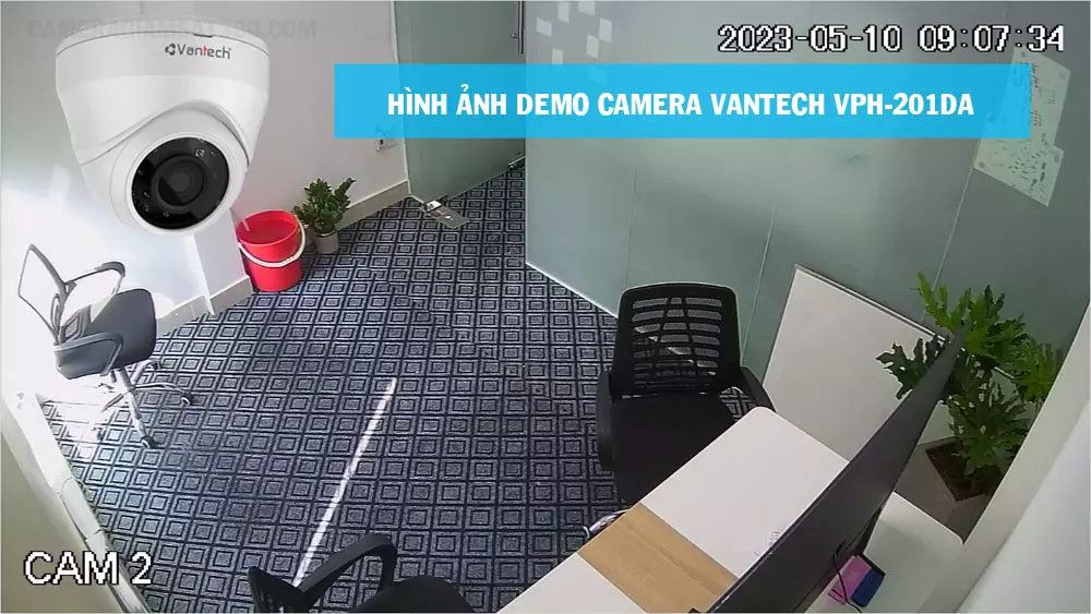 hình ảnh demo lắp camera vantech VPH-201DA