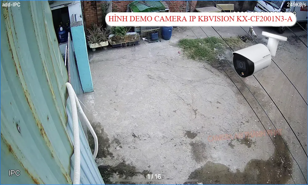 hình demo camera Kbvision KX-CF2001N3-A