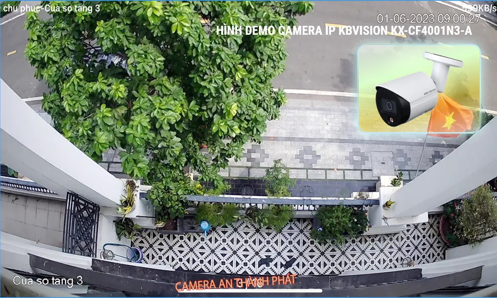 hình demo camera IP Kbvision KX-CF4001N3-A